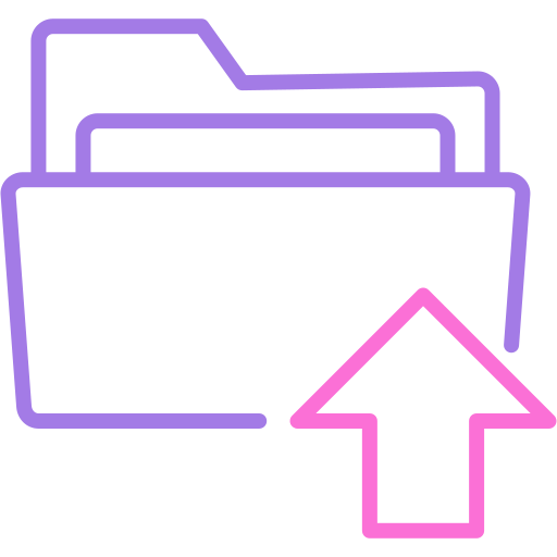 Upload folder Generic color outline icon