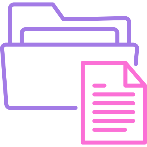 File folder Generic color outline icon