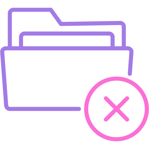 Remove folder Generic color outline icon