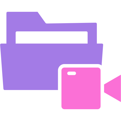 비디오 폴더 Generic color fill icon