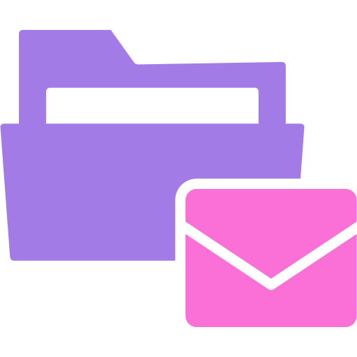 dossier de courrier électronique Generic color fill Icône