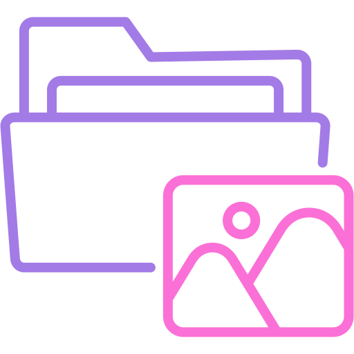 Folder image Generic color outline icon