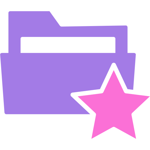 Favorite folder Generic color fill icon