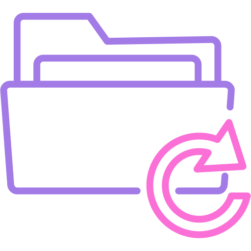 Folder restore Generic color outline icon