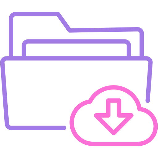 cloud-download Generic color outline icon