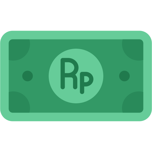 indonesische rupiah Generic color fill icon