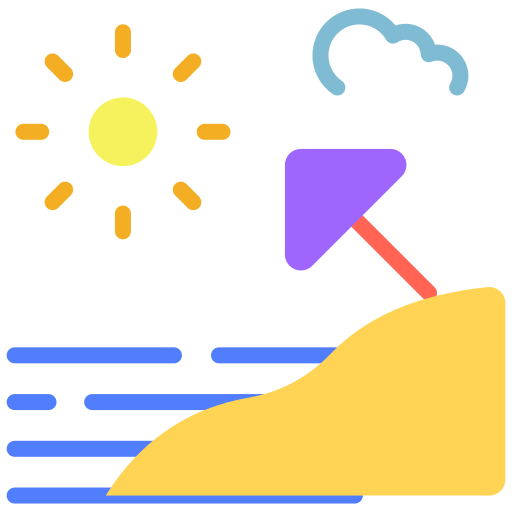 Beach Generic color fill icon