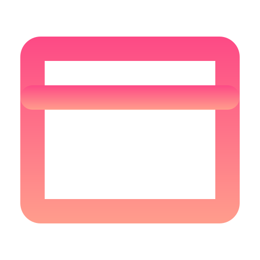 Browser Generic gradient outline icon