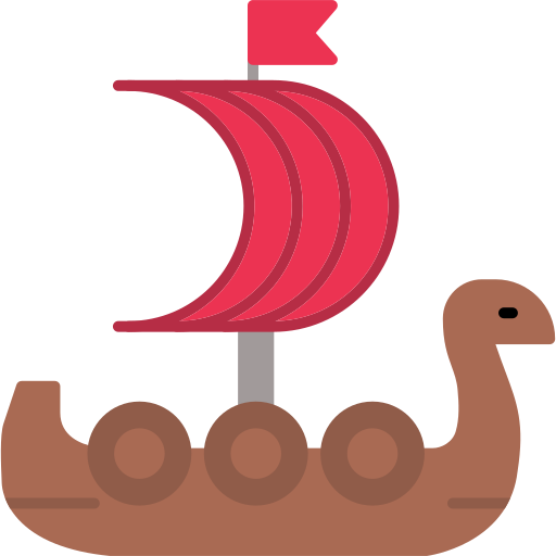 Корабль викингов Generic color fill иконка