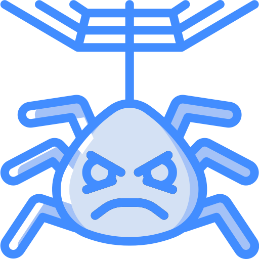 Spider Basic Miscellany Blue icon