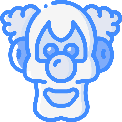 clown Basic Miscellany Blue icon