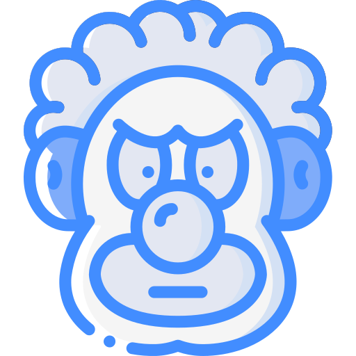 Clown Basic Miscellany Blue icon