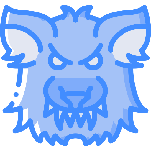 hombre-lobo Basic Miscellany Blue icono