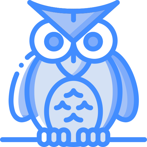 Owl Basic Miscellany Blue icon