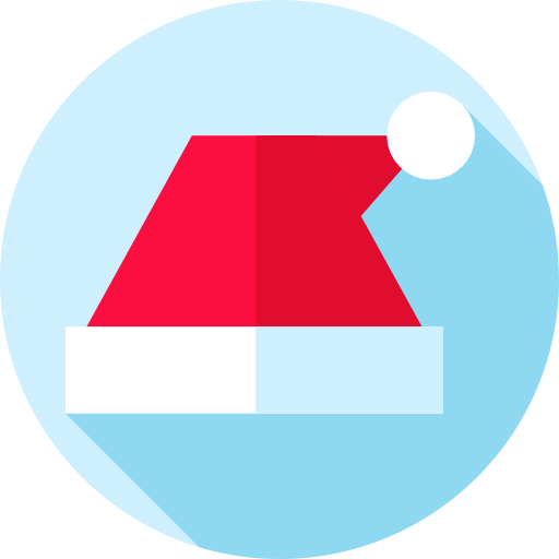 weihnachtsmütze Flat Circular Flat icon