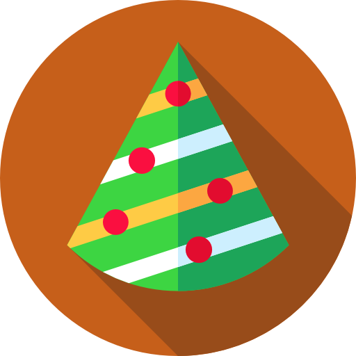 árbol de navidad Flat Circular Flat icono