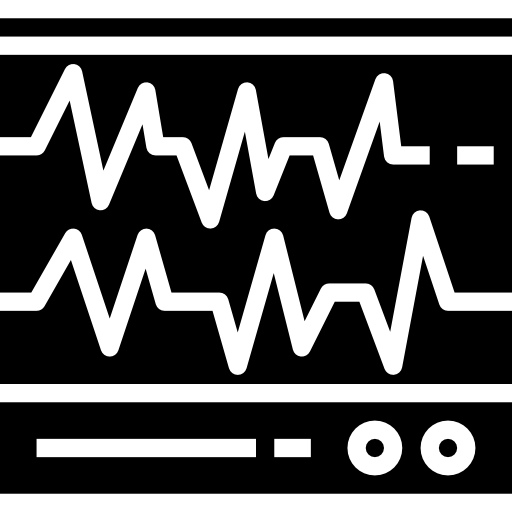 electrocardiograma srip Fill icono