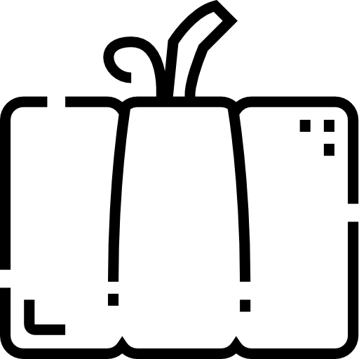 abóbora Detailed Straight Lineal Ícone