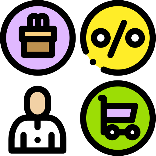 Ecommerce Detailed Rounded Lineal color icon