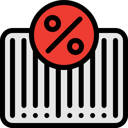 barcode Detailed Rounded Lineal color icon