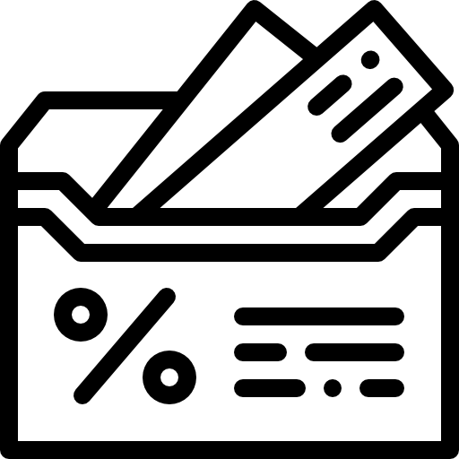 クーポン Detailed Rounded Lineal icon