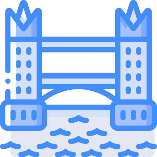 puente de la torre Basic Miscellany Blue icono