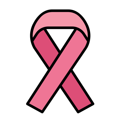 Pink ribbon Generic color lineal-color icon