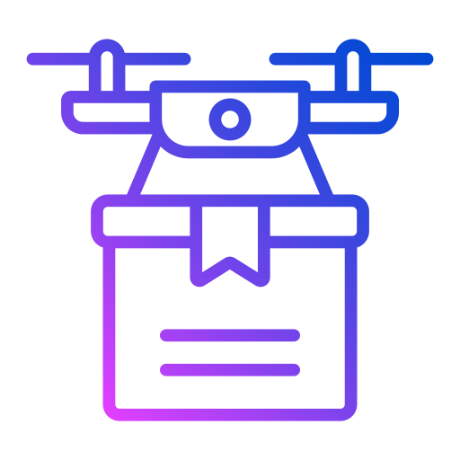 Drone delivery Generic gradient outline icon