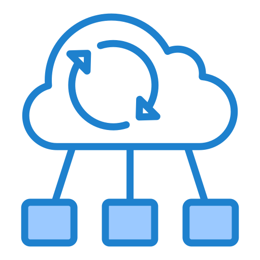Cloud computing Generic color lineal-color icon