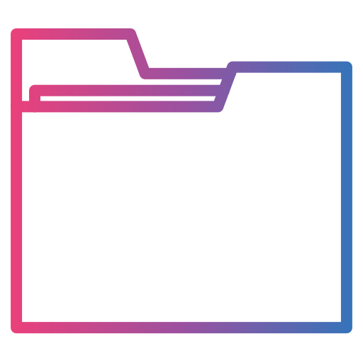 Folder Generic gradient outline icon