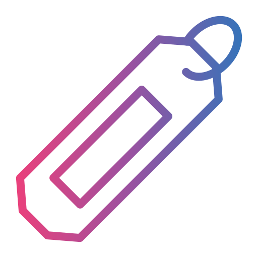 Key tag Generic gradient outline icon