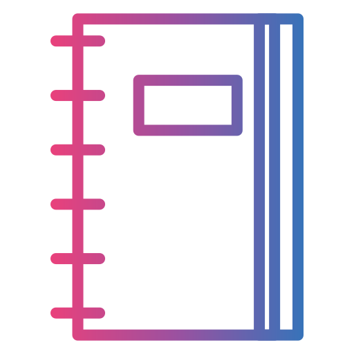 ノート Generic gradient outline icon