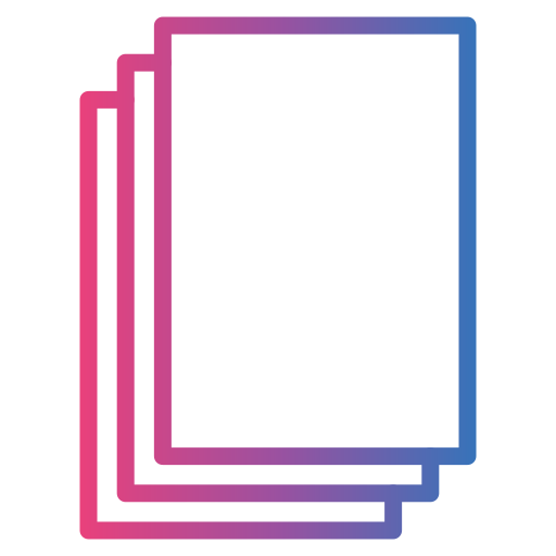papier Generic gradient outline Icône