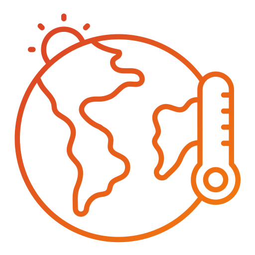 das alterações climáticas Generic gradient outline Ícone