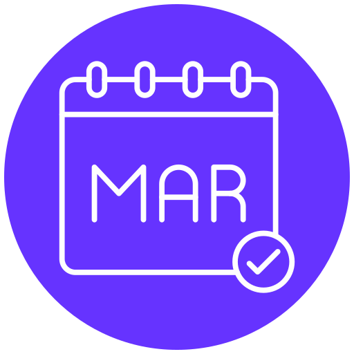 March Generic color fill icon