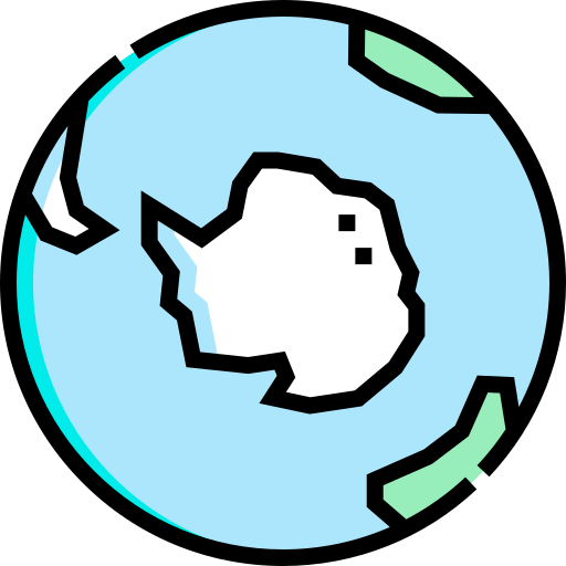 antarktyda Detailed Straight Lineal color ikona