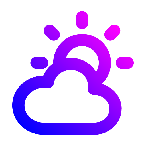 giornata nuvolosa Generic gradient outline icona
