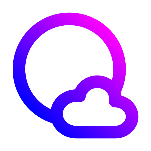 Cloudy Generic gradient outline icon
