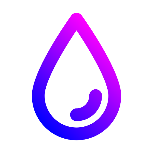 gota de agua Generic gradient outline icono