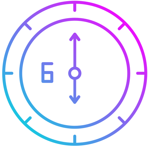 Time Generic gradient outline icon