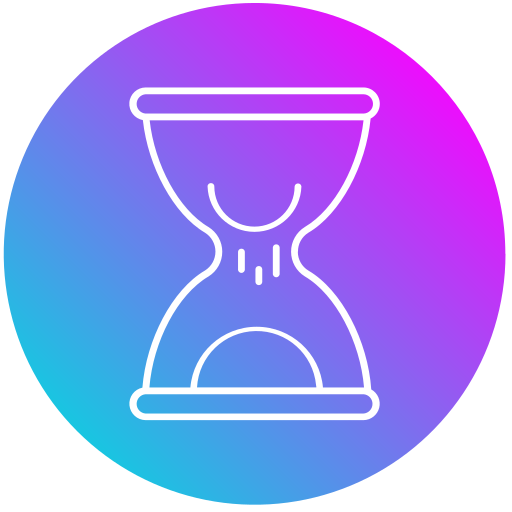piaskowy zegar Generic gradient fill ikona