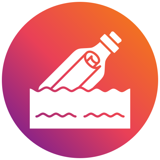 Message in a bottle Generic gradient fill icon