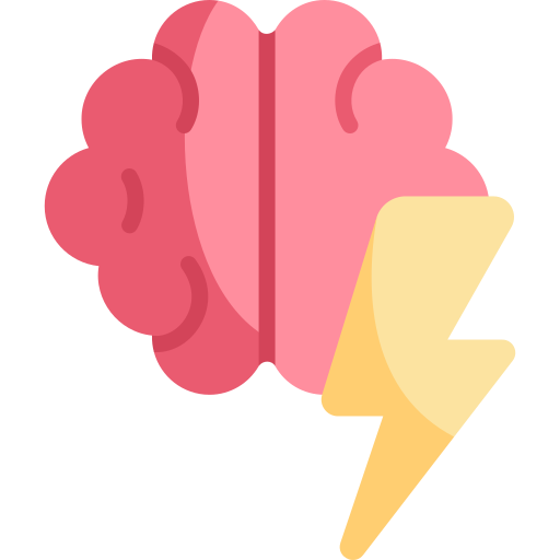 Brain storm Kawaii Flat icon