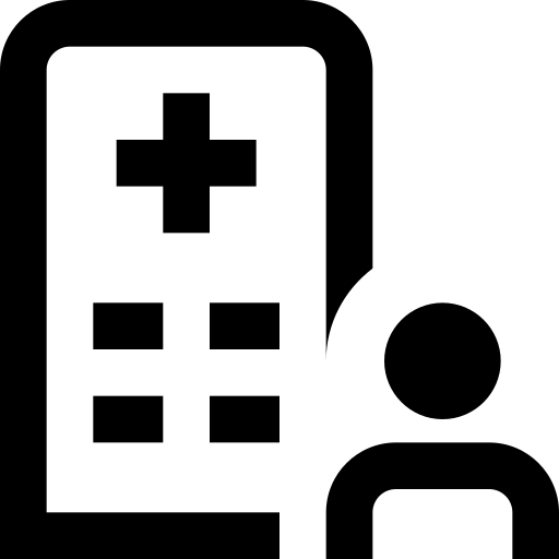 病院利用者 Generic black outline icon