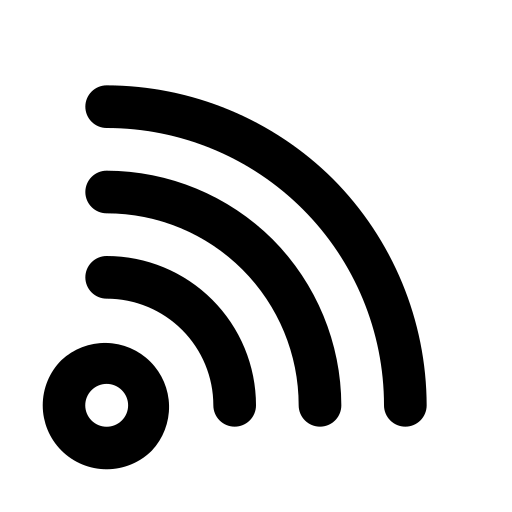 rss Generic black outline Ícone