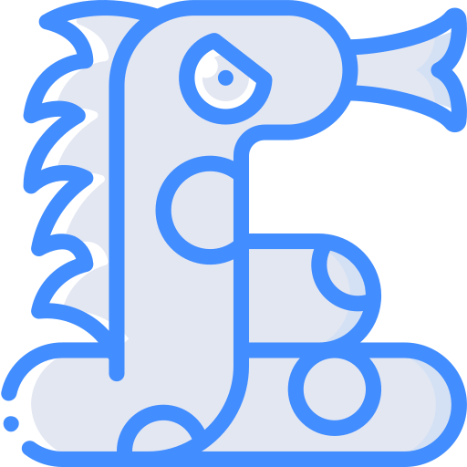 뱀 Basic Miscellany Blue icon