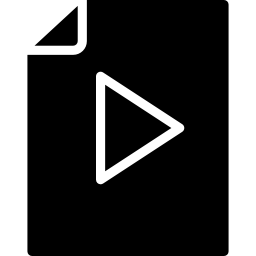 archivo de vídeo srip Fill icono