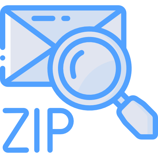 Zip Basic Miscellany Blue icon