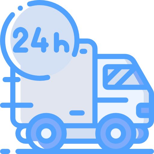 Delivery truck Basic Miscellany Blue icon