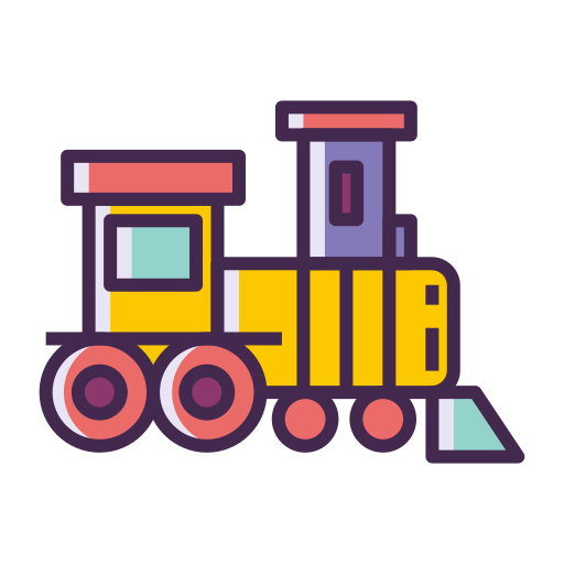 zabytkowy pociąg Generic color lineal-color ikona